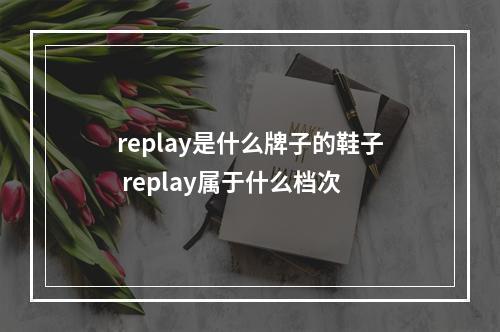 replay是什么牌子的鞋子 replay属于什么档次