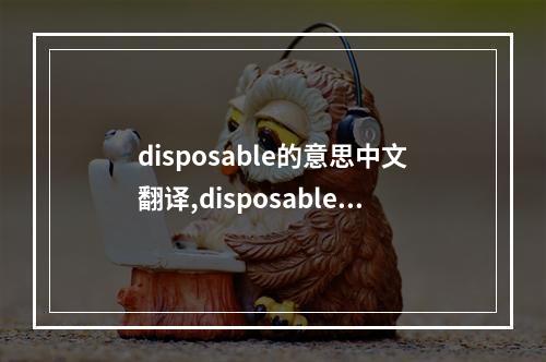 disposable的意思中文翻译,disposable是什么意思中文