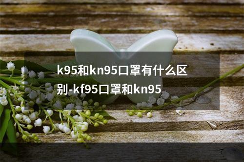 k95和kn95口罩有什么区别-kf95口罩和kn95