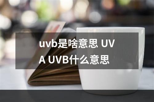 uvb是啥意思 UVA UVB什么意思