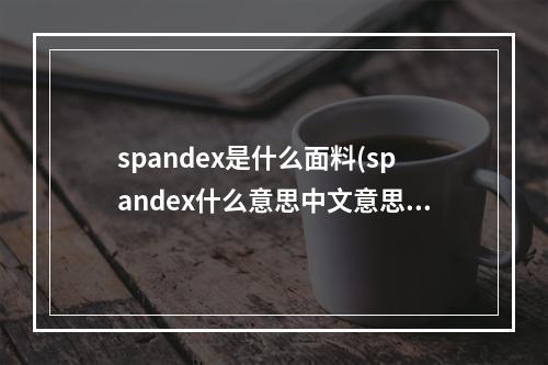spandex是什么面料(spandex什么意思中文意思)